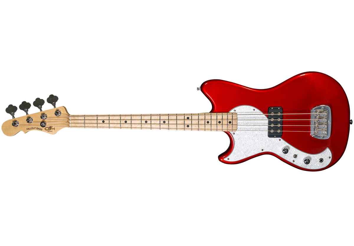 G&L Tribute Fallout Bass Lefty Candy Apple Red