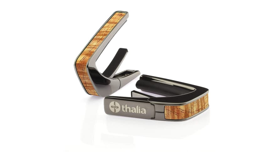 Thalia Wood Collection Capo Koa AAA Black Chrome