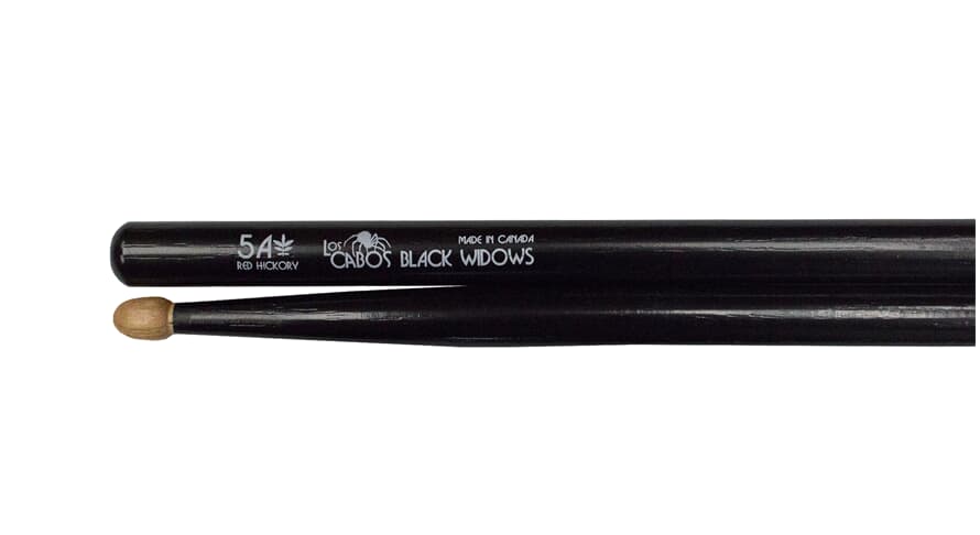 Los Cabos 5A Black Widow Red Hickory Wood Tip