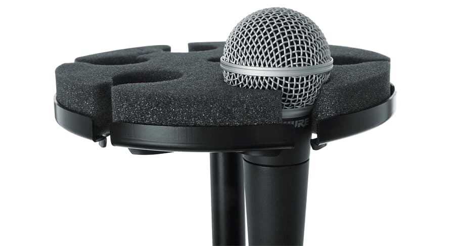 Gator Frameworks Tray for 6 Mics on Mic Stand